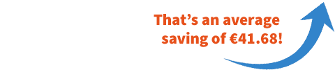 Average saving of 41.68 euro's per year